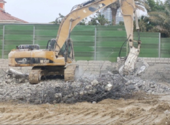 substation demolition in palm jumeira